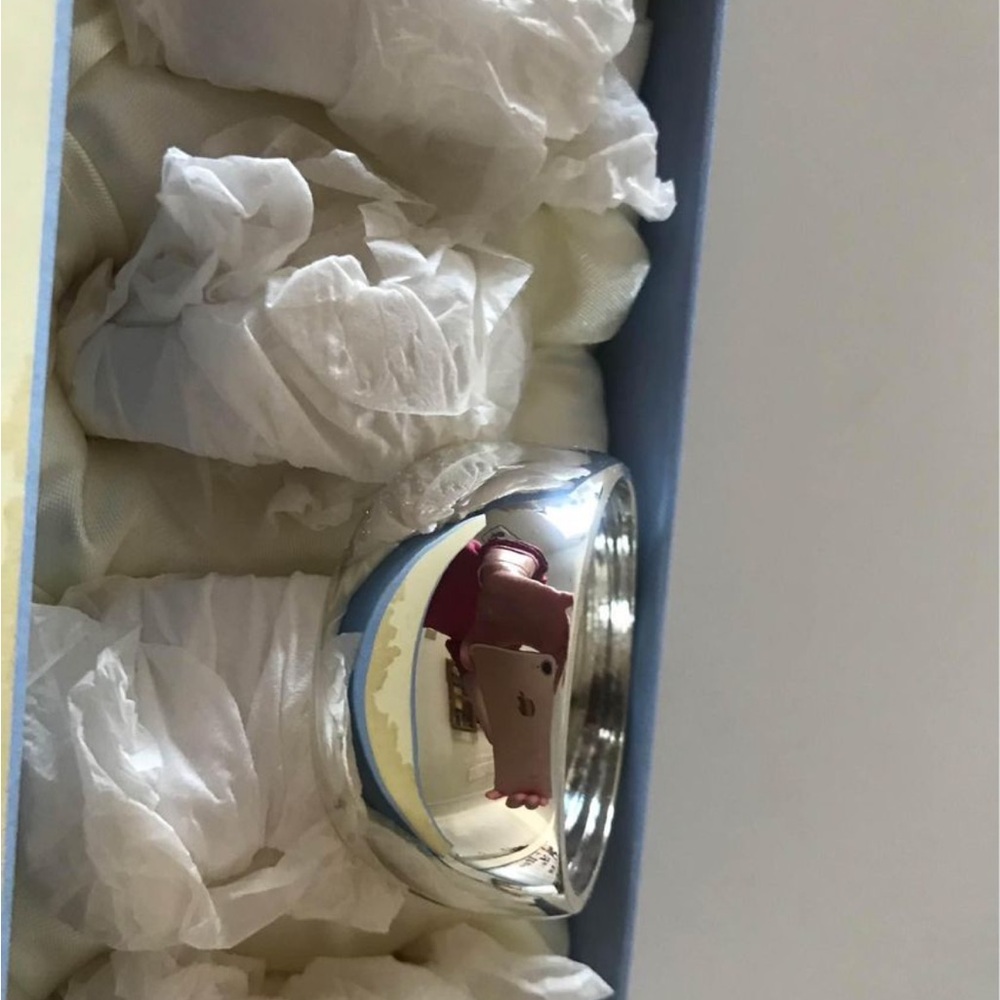 Sterling silver, never used napkin rings